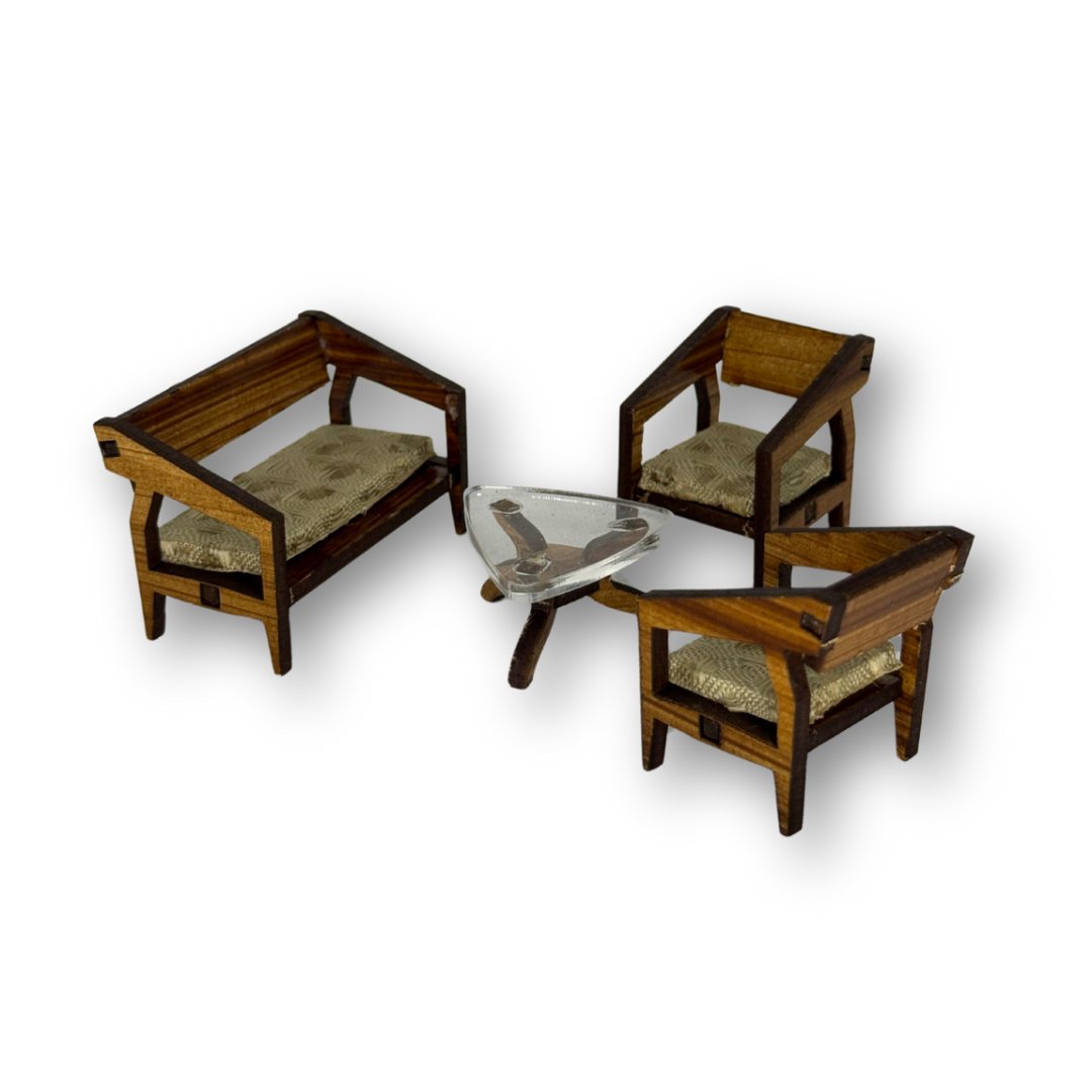 Paquete de muebles decorados esc 1:25
