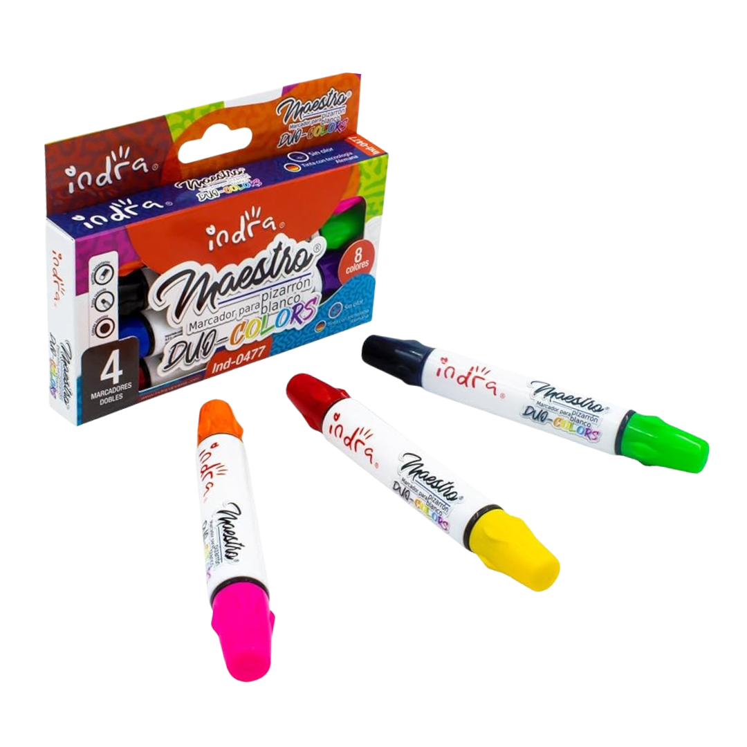 Marcadores para pizarrón maestro Indra