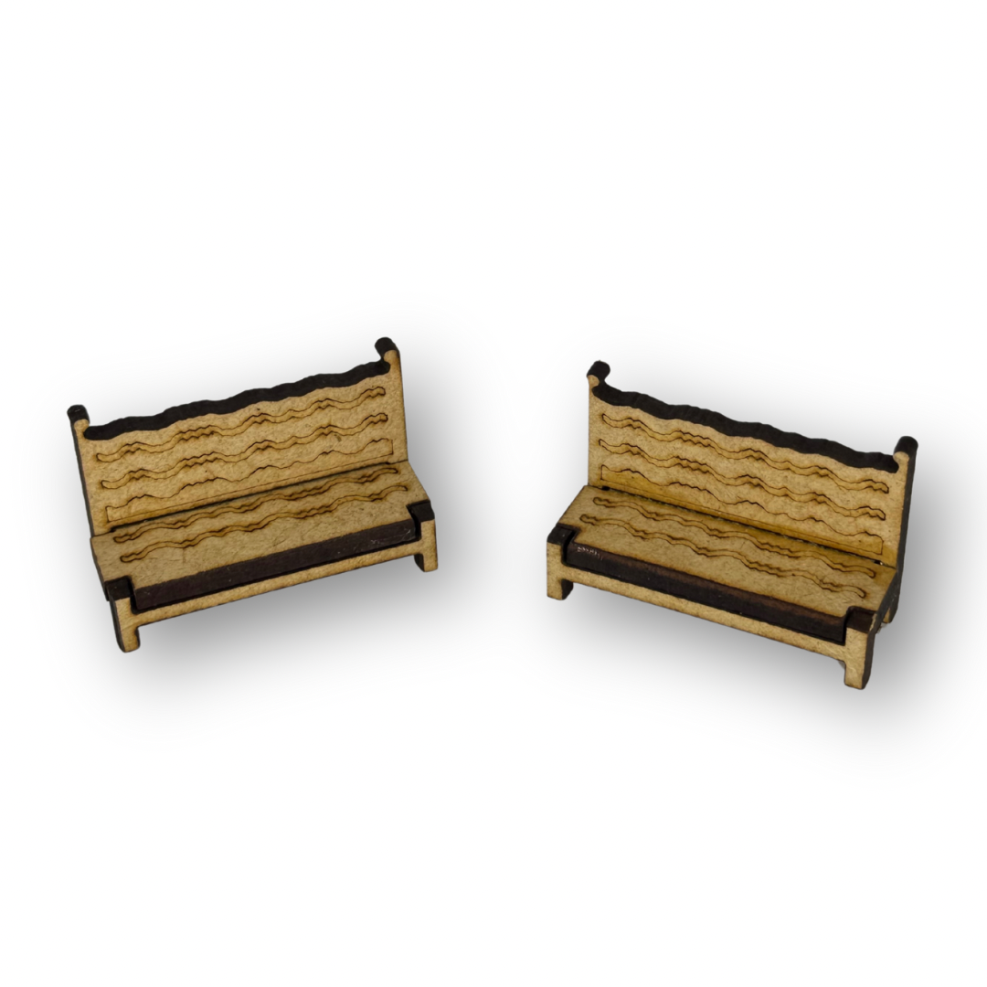 Bancas mdf c/2 esc 1:100