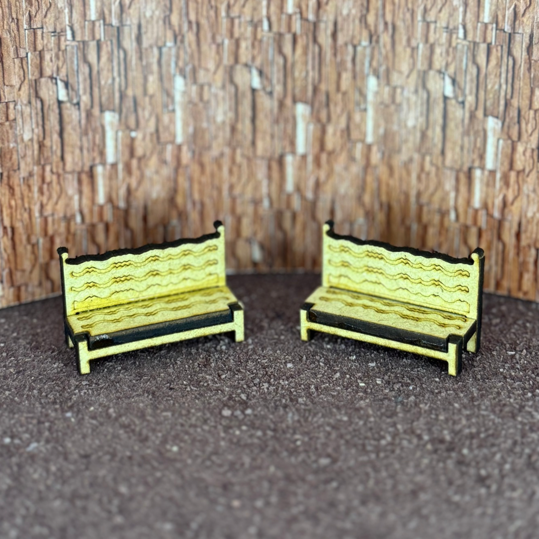Bancas mdf c/2 esc 1:100