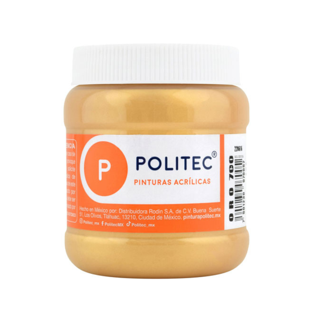 Pintura acrílica politec metálica 250ml