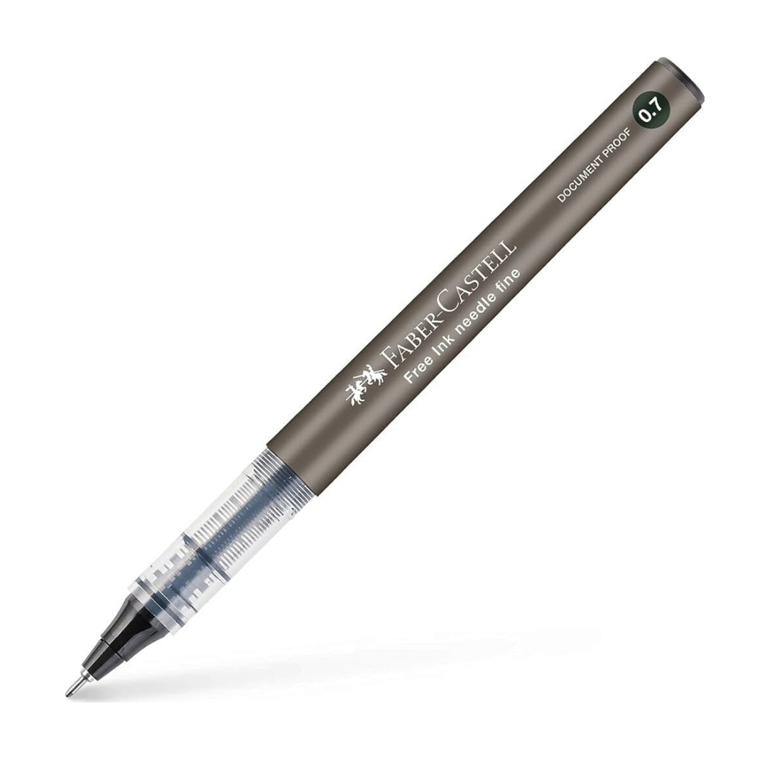 Bolígrafo needle roller fine free ink 0.7mm Faber Castell