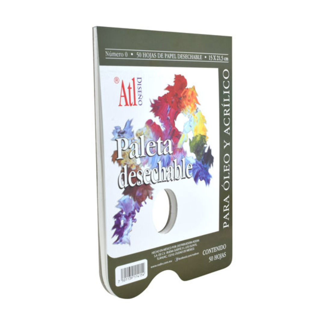 Paleta desechable Atl 15x21.5cm