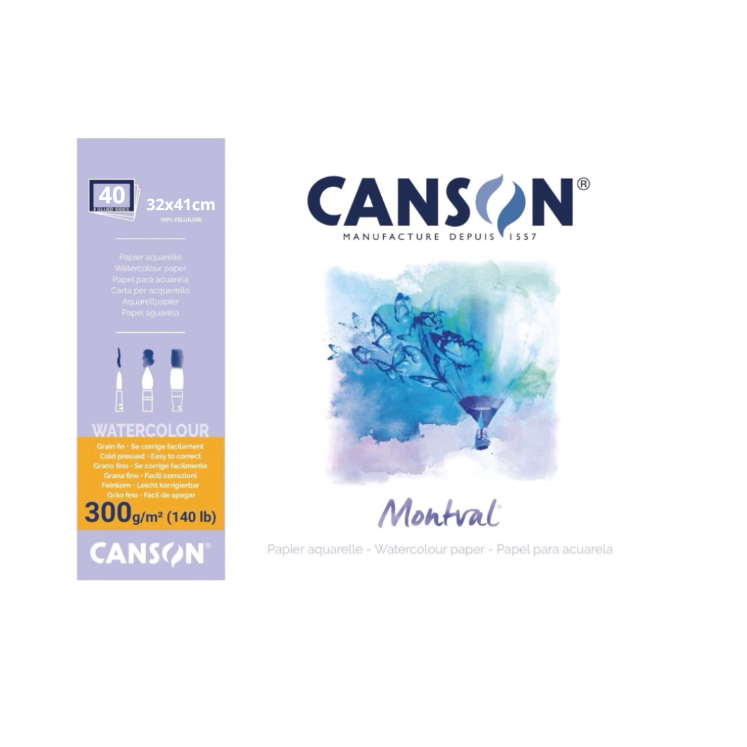 Bloc Canson Montval 200gr 32x41cm