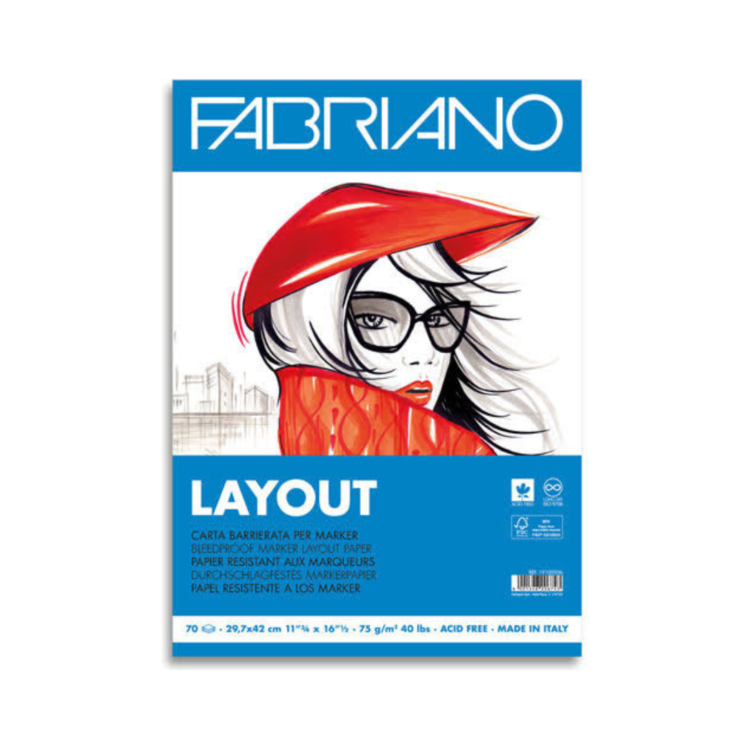Bloc Layout Fabriano A4