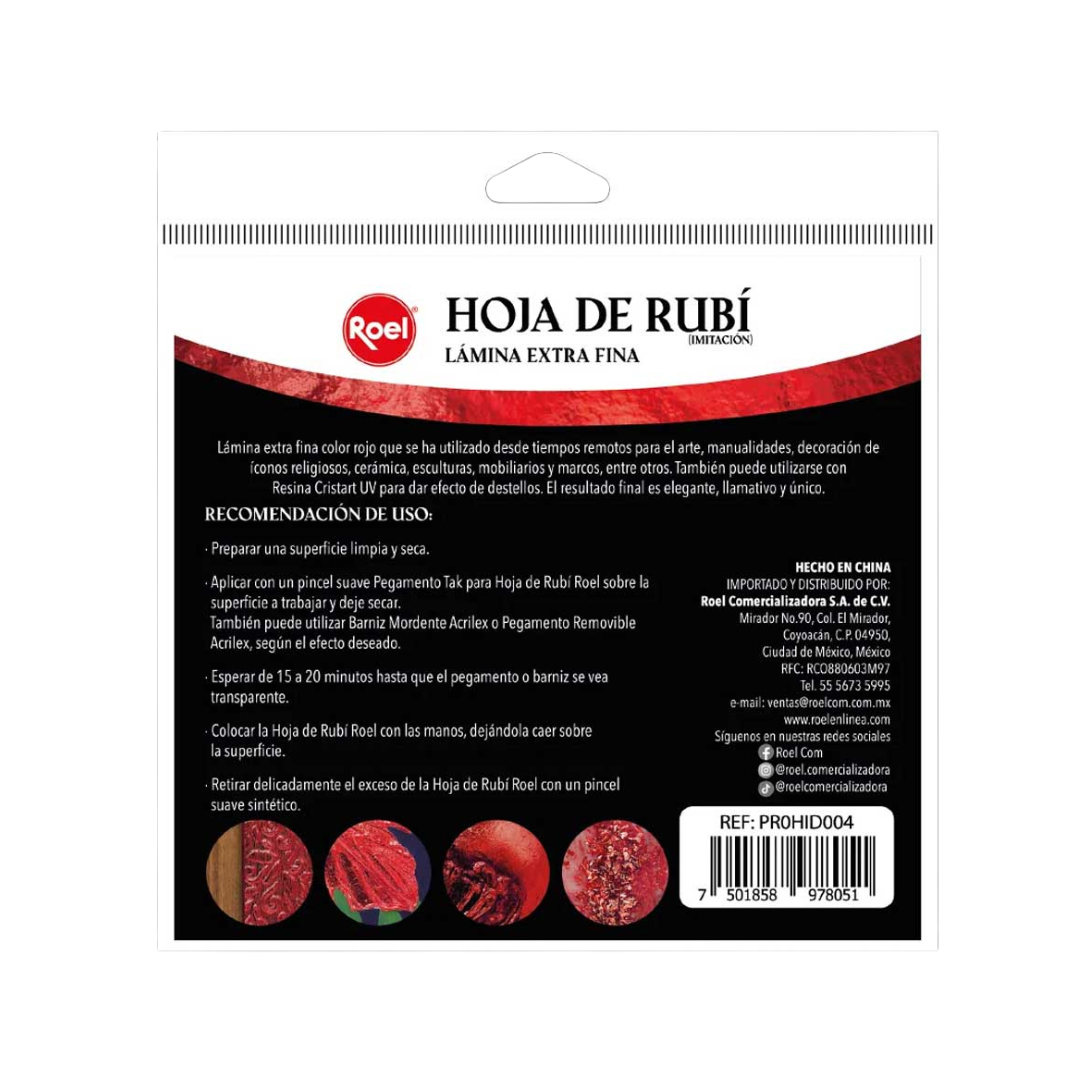 Paquete hoja de rubí Roel