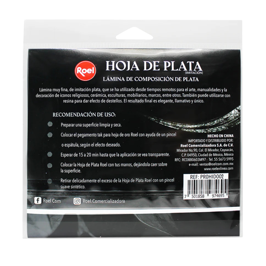 Paquete hoja de plata Roel