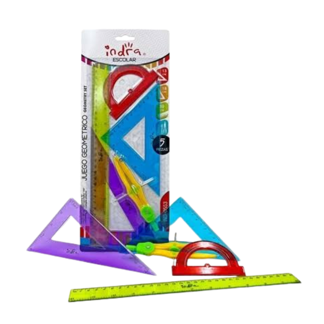 Juego de geometría Indra 0553