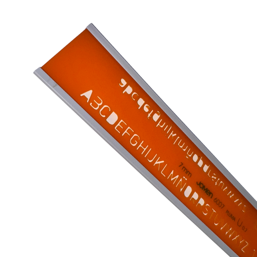 Plantilla de letras 7mm