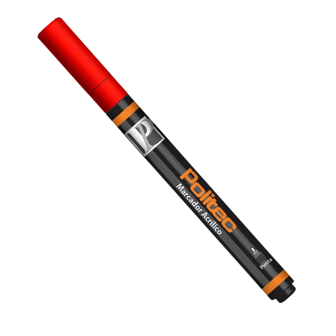 Marcador acrílico Politec 2mm