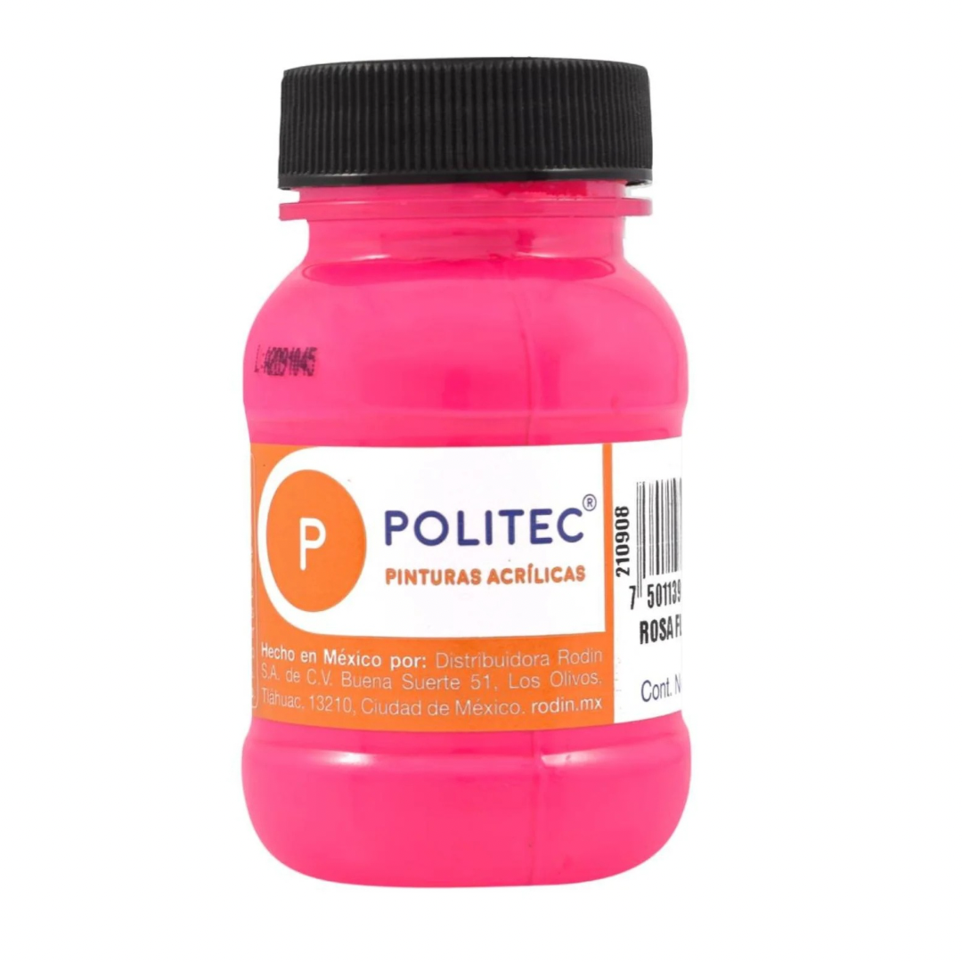 Pintura acrílica politec 100ml fluorescente