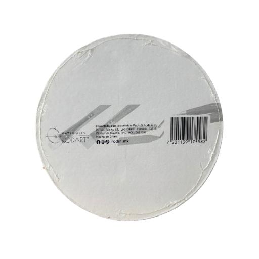 Cartón con tela redondo 15cm de diámetro