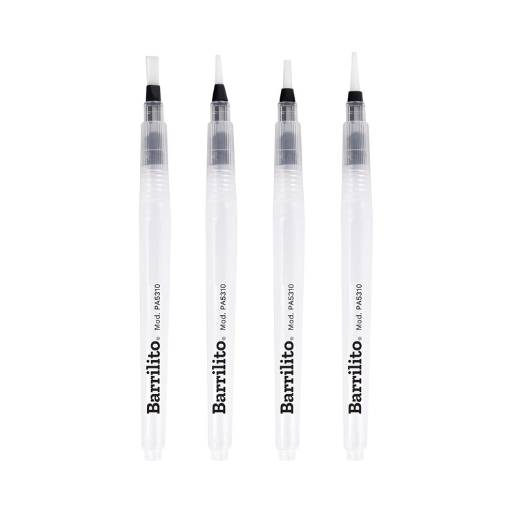 Pinceles con depósito de agua 4 pzas