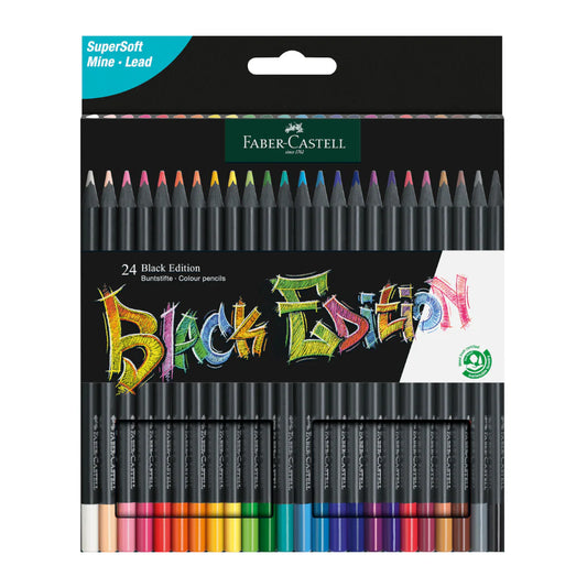 24 Colores Black Edition Faber Castell