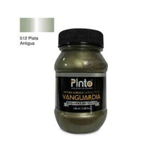 Pintura acrílica metalica  Pinto Vanguardia 100ml individual