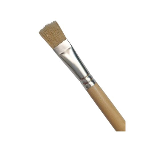 Pincel Plano MAE cerda blanca