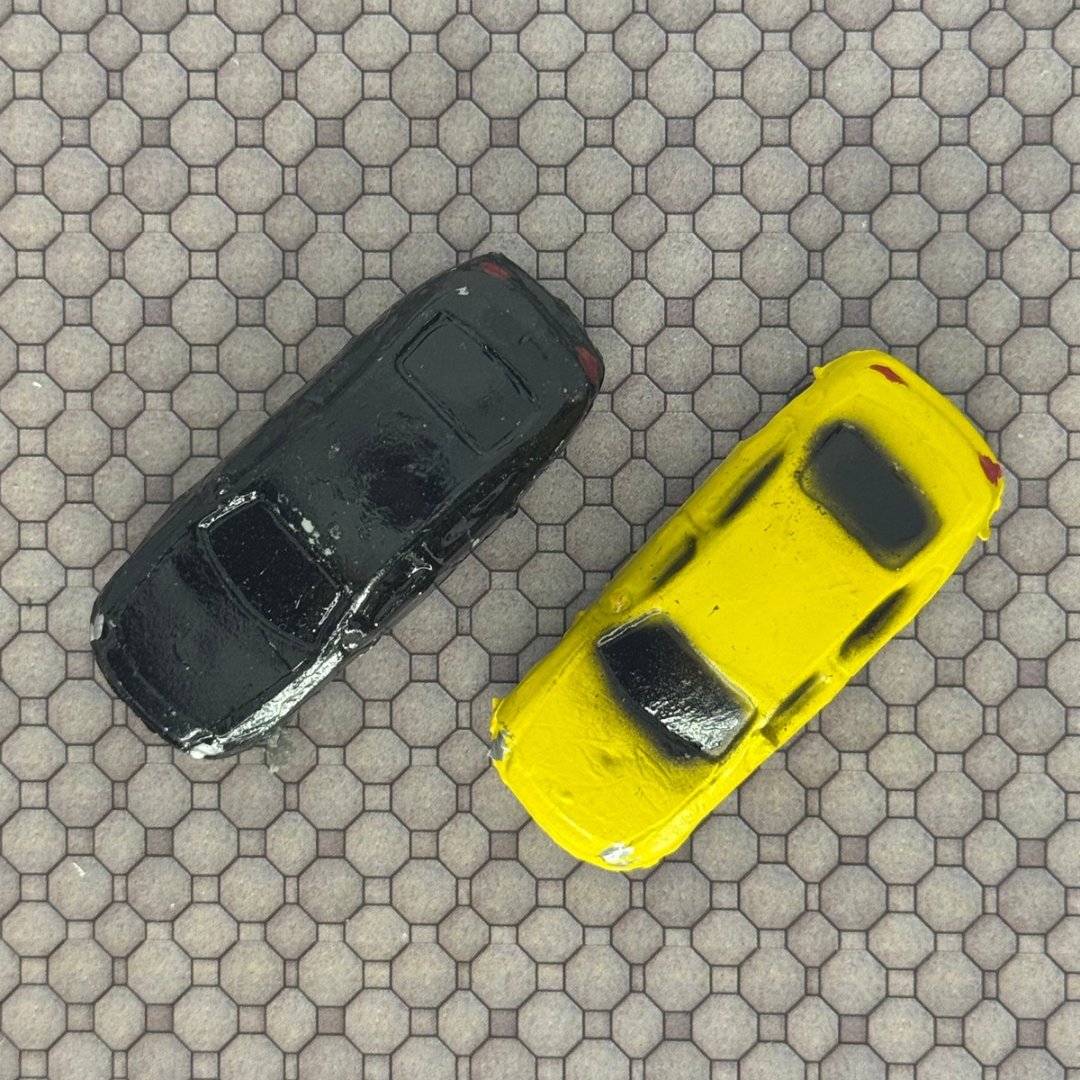 Autos pintados c/2 esc 1:100