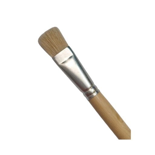 Pincel Plano MAE cerda blanca