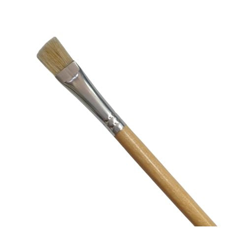 Pincel plano RODIN S-811 cerda blanca