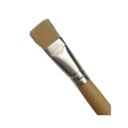 Pincel Plano MAE cerda blanca