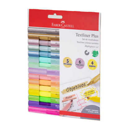 Set de resaltadores c/15 Faber Castell