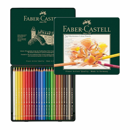 24 Colores Profesionales Polychromos Faber Castell