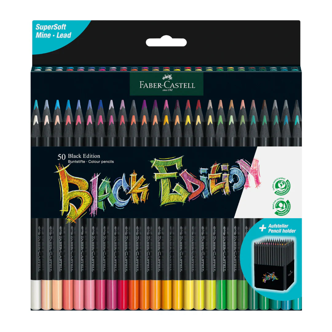 50 Colores Black Edition Faber Castell