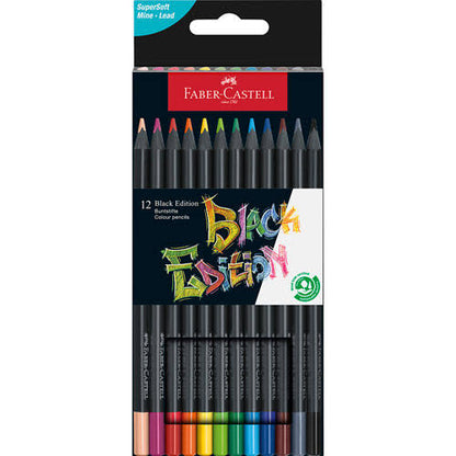 12 Colores Black Edition Faber Castell