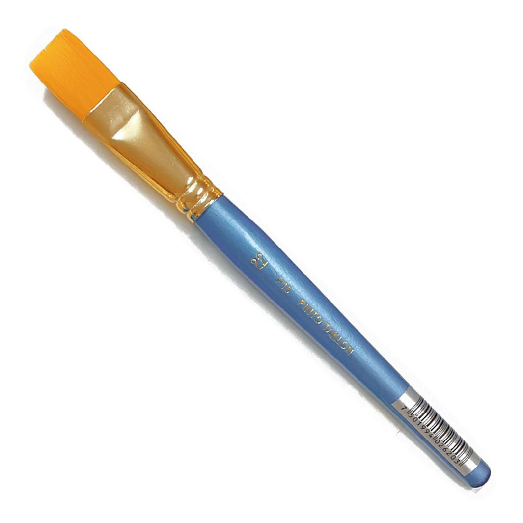 Pincel Pinto taklon dorado plano P15