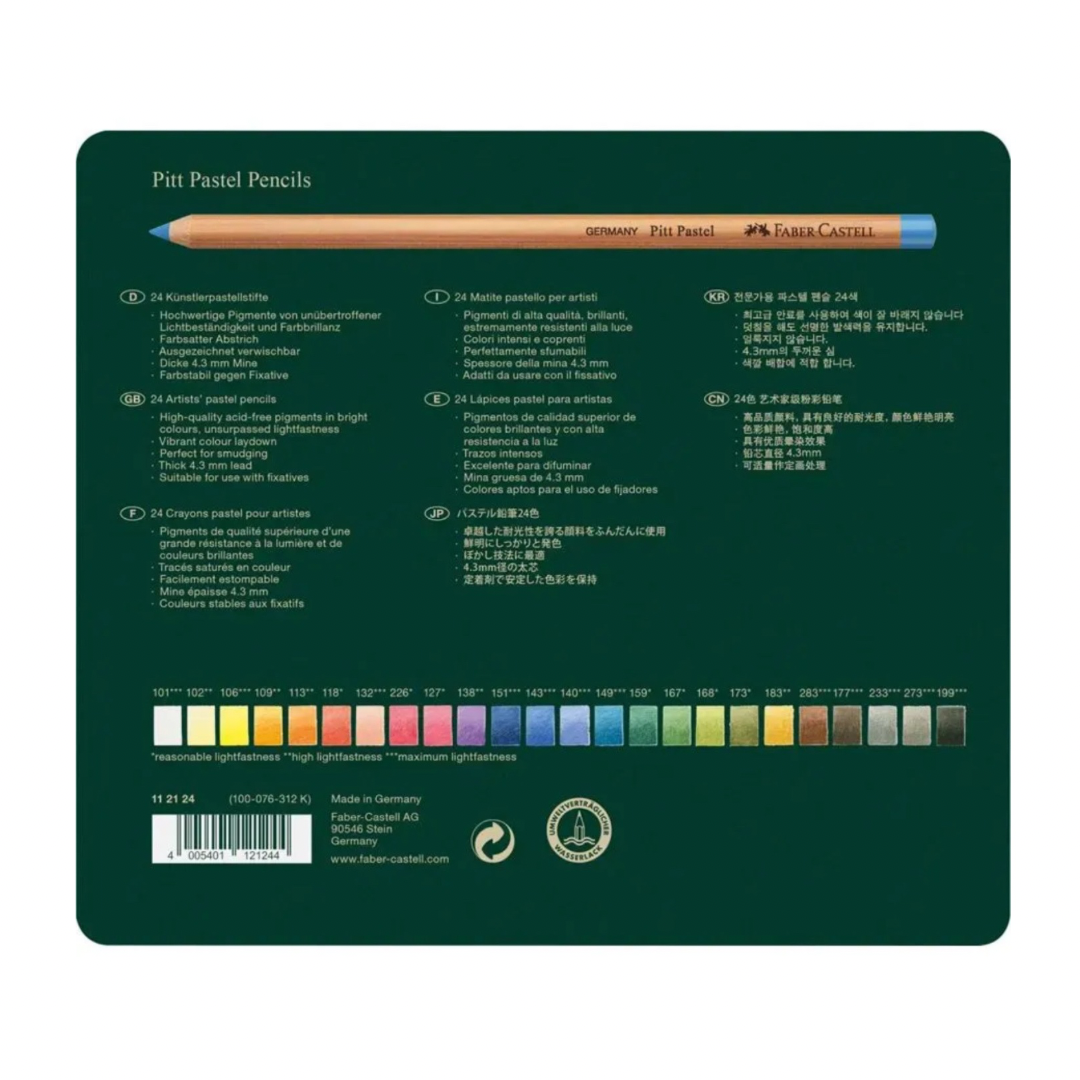 24 Colores Pitt Pastel Faber Castell