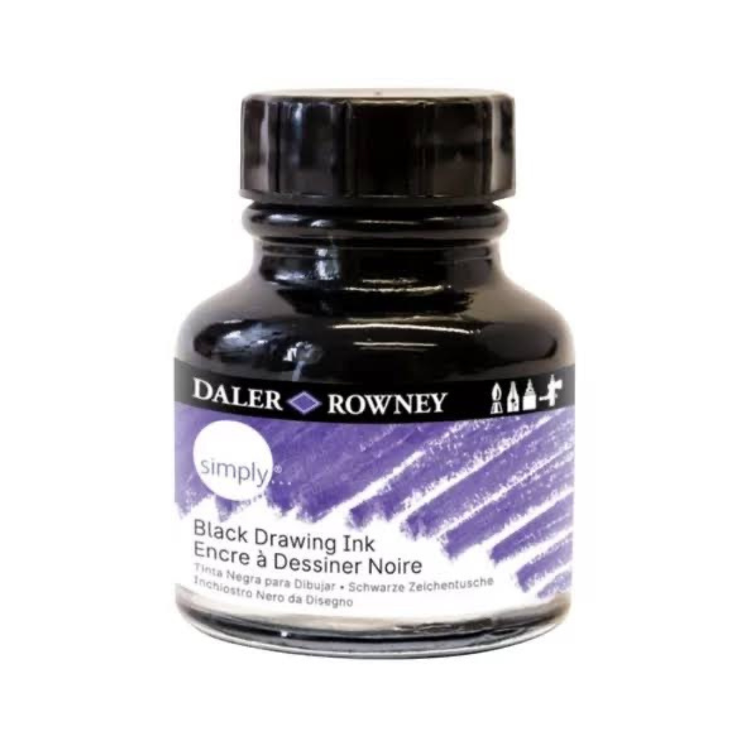 Tinta china negra Daler-Rowney 29.5ml