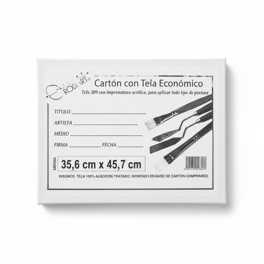 Cartón con tela 35.6 x 45.7cm