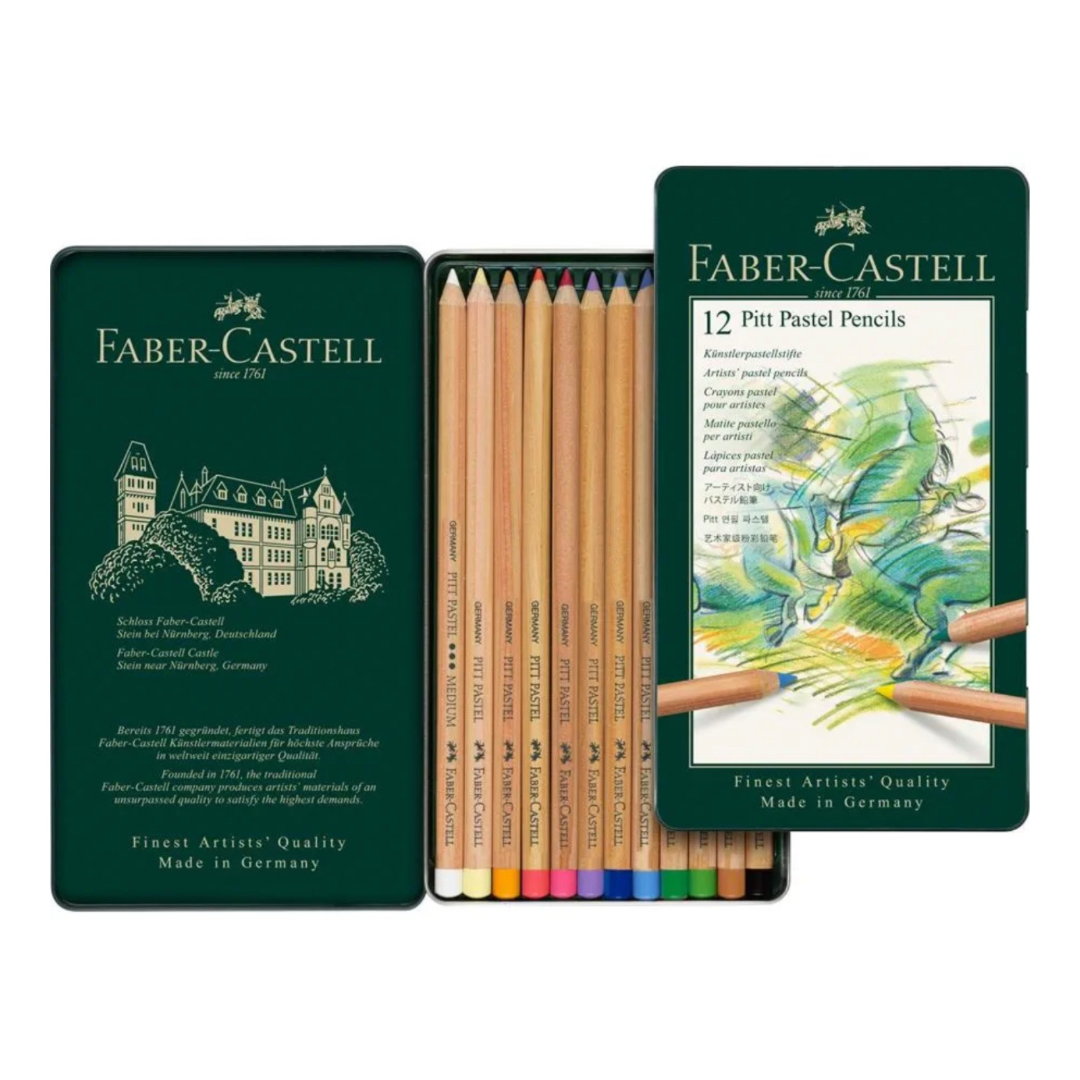 12 Colores Pitt Pastel Faber Castell