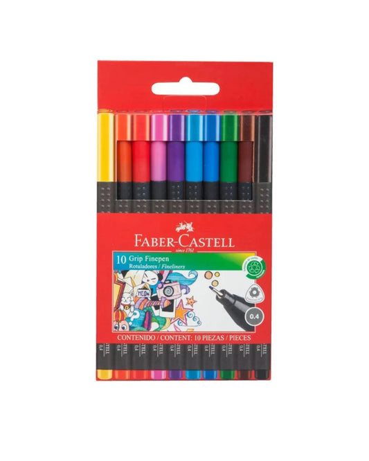 10 Rotuladores Faber Castell 0.4mm