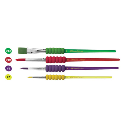 Set de pinceles soft grip c/4 Faber Castell