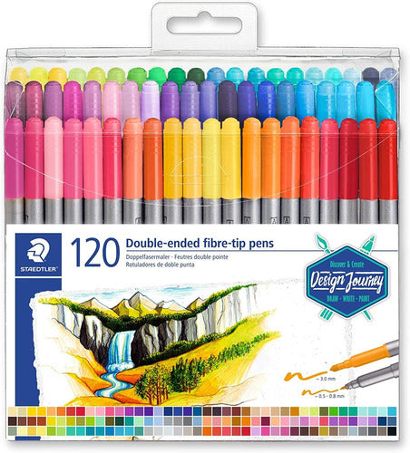 120 Plumones doble punta Staedtler