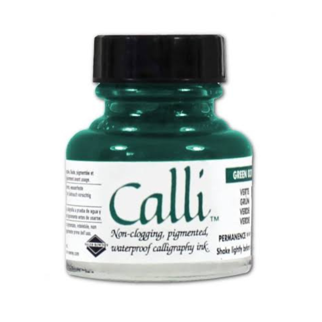 Tinta verde para caligrafía Calli 29.5ml