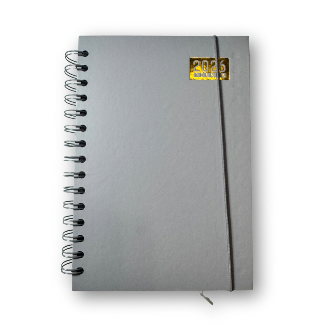 Agenda 2026 A5 espiral lisa pastel