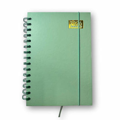 Agenda 2026 A5 espiral lisa pastel