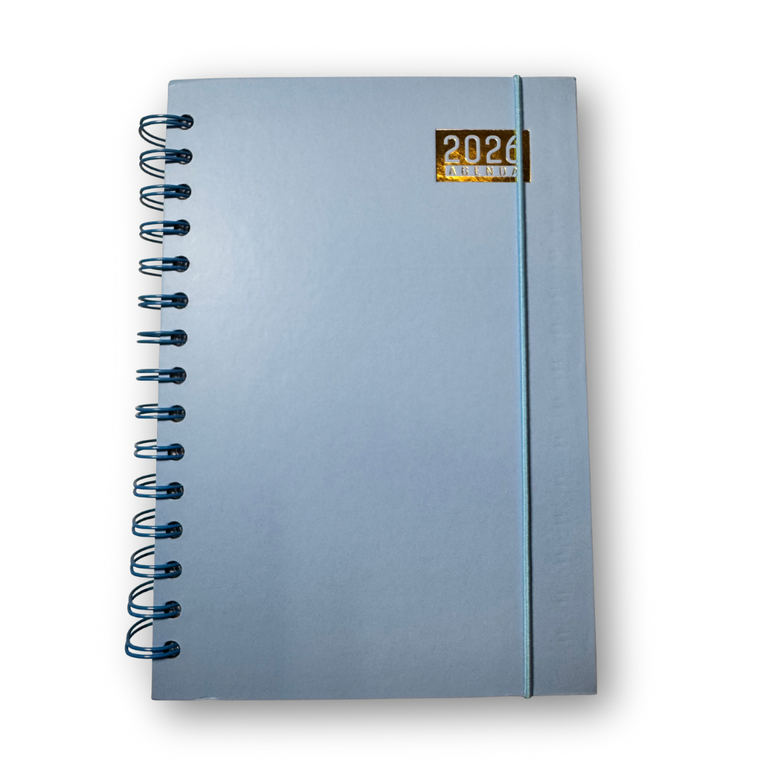 Agenda 2026 A5 espiral lisa pastel