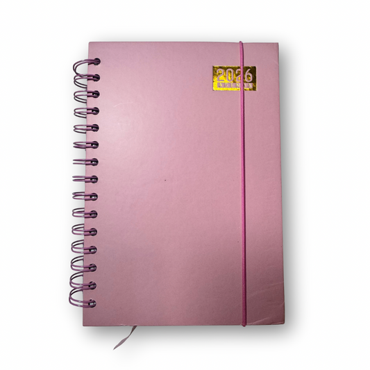 Agenda 2026 A5 espiral lisa pastel