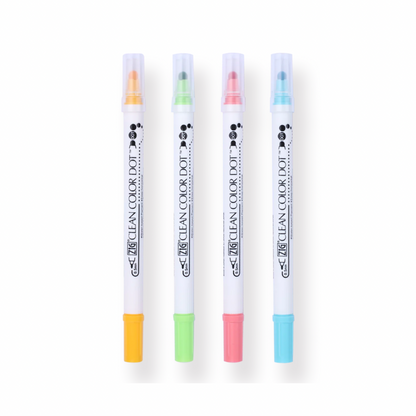 Estuche c/4 Kuretake ZIG clean color dot
