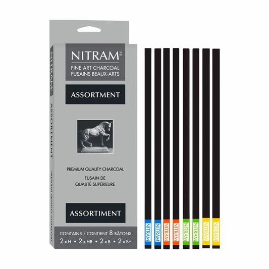 Set De 8 Barras De Carboncillo Nitram