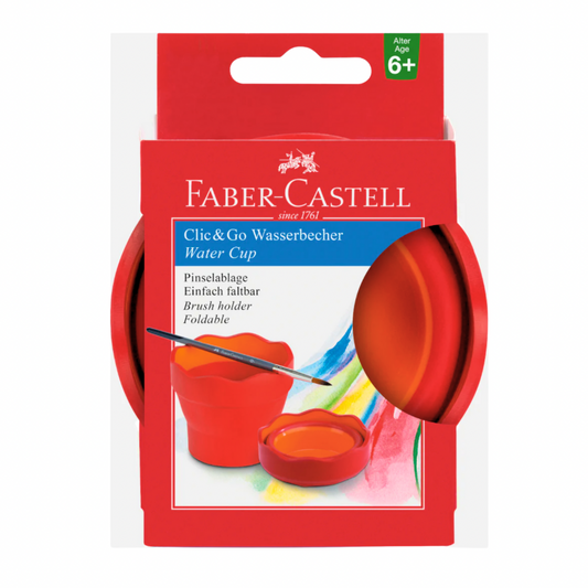 Vaso para agua click & go Faber Castell