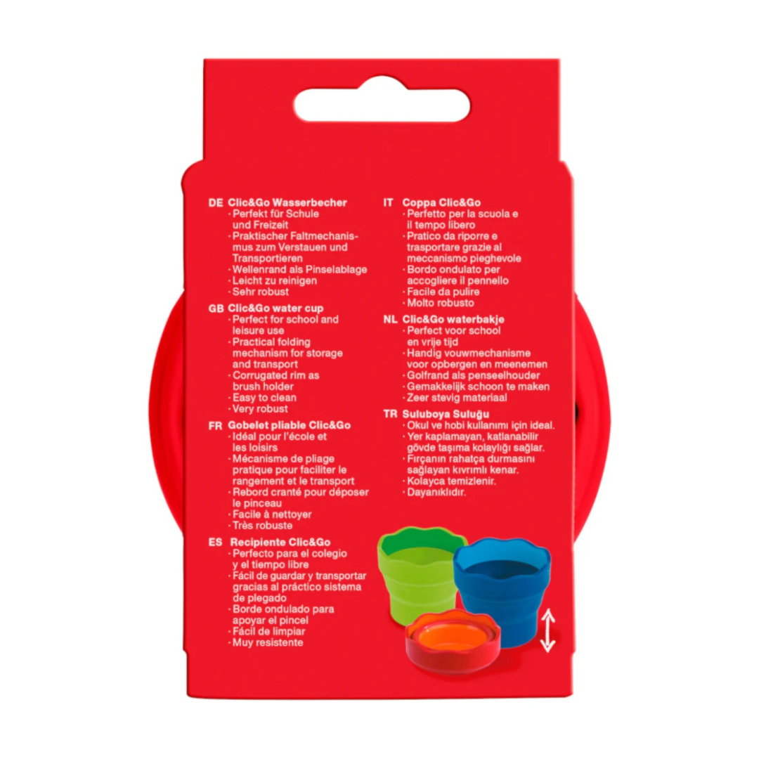 Vaso para agua click & go Faber Castell