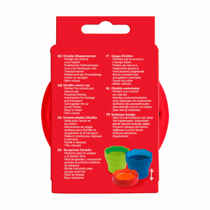 Vaso para agua click & go Faber Castell