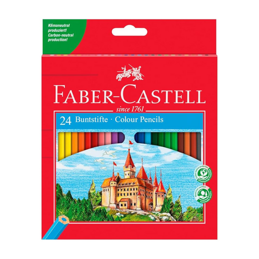 24 Lápices de color hexagonales Faber Castell