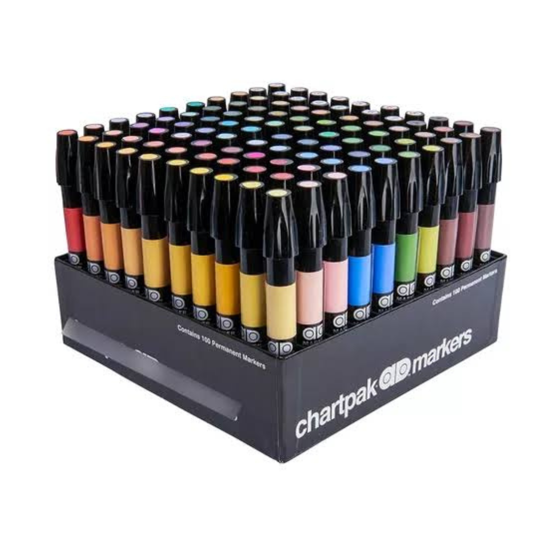 Paquete 100 marcadores Chartpak