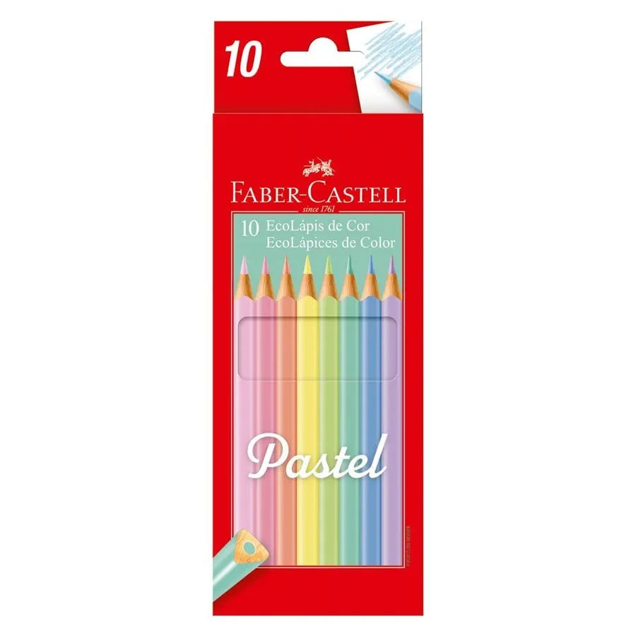 Ecolápices pastel c/10 Faber Castell