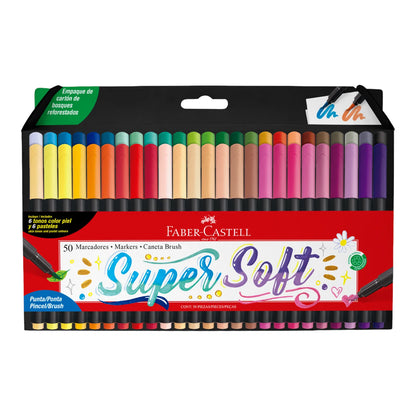 50 Plumones SuperSoft Faber Castell